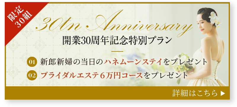 開業30周年記念特別プラン